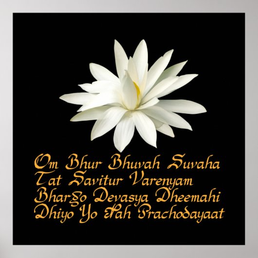 Gayatri mantra poster (Voorkant)