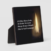 Gayatri Mantra Prayer Om / Aum Bur Bhuvah, Plaque Fotoplaat (Voorkant)