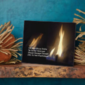 Gayatri Mantra Prayer Om / Aum Bur Bhuvah, Plaque Fotoplaat (Zijkant)