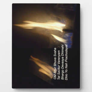 Gayatri Mantra Prayer Om Bur Bhuvah, Plaque Fotoplaat