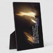 Gayatri Mantra Prayer Om Bur Bhuvah, Plaque Fotoplaat (Zijkant)