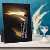 Gayatri Mantra Prayer Om Bur Bhuvah, Plaque Fotoplaat (Zijkant)