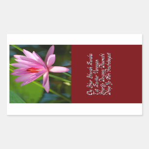 Gayatri mantra rechthoekige sticker