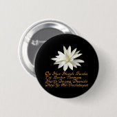 Gayatri mantra ronde button 5,7 cm (Voorkant /achterkant)