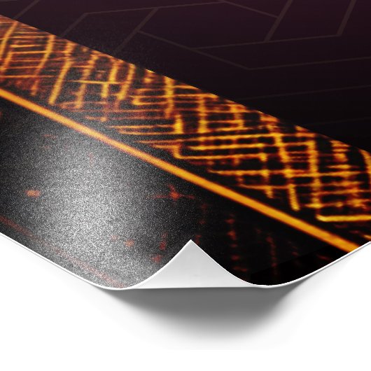 Gayatri Mantra Sanskriet en Engels Foto Afdruk (Hoek)