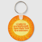 Gayatri Mantra Sleutelhanger (Voorkant)