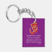 Gayatri mantra sleutelhanger (Voorkant Links)