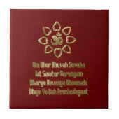 Gayatri mantra tegeltje (Voorkant)