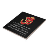Gayatri mantra tegeltje (Zijkant)