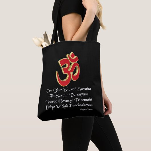 Gayatri mantra tote bag (Dichtbij)