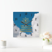 Gayatri mantra vierkante klok (Huis)