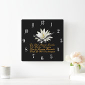 Gayatri mantra vierkante klok (Huis)