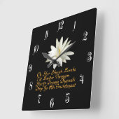 Gayatri mantra vierkante klok (Hoek)