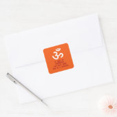 Gayatri Mantra Vierkante Sticker (Envelop)