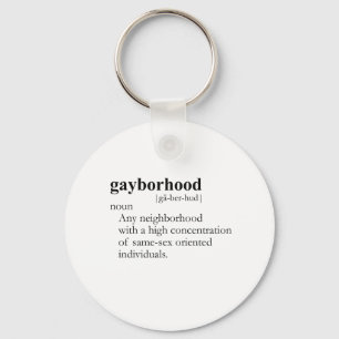 GAYBORHOOD/GAY SLANG T-SHIRT SLEUTELHANGER