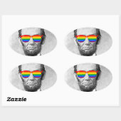Gaybraham Lincoln Ovale Sticker (Vel)