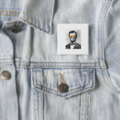 Gaybraham Lincoln Vierkante Button 5,1 Cm (In situ)