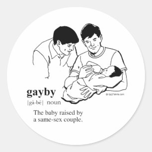 GAYBY (Homoseksueel) Ronde Sticker