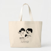 GAYBY (Lesbisch) Grote Tote Bag (Voorkant)