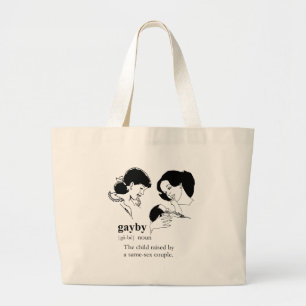 GAYBY (Lesbisch) Grote Tote Bag