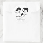 GAYBY (Lesbisch) Ronde Sticker (Tas)