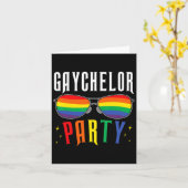 Gaychelor Gay Lesbian LGBTQ Pride Bachelor Party W Kaart (Gele Bloem)