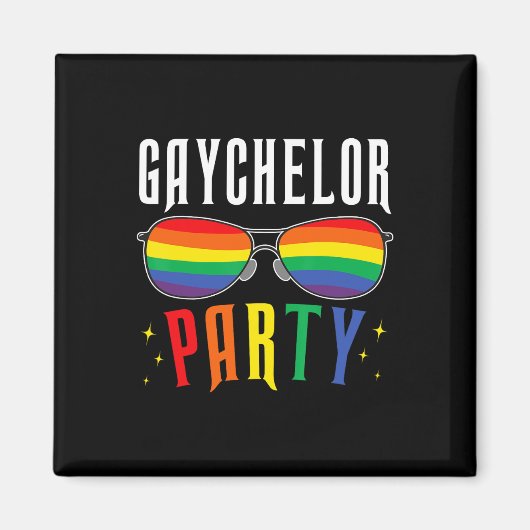 Gaychelor Homoseksueel Lesbisch Lgbtq Pride Bachel Magneet (Voorkant)