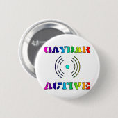 Gaydar Active II Ronde Button 5,7 Cm (Voorkant /achterkant)