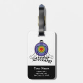 Gaydar. Activeer! Rainbow Gay Bagagelabel (Achterkant verticaal)