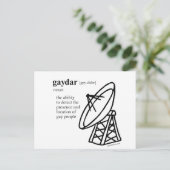 GAYDAR BRIEFKAART (Staand voorkant)