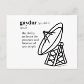 GAYDAR BRIEFKAART (Voorkant)
