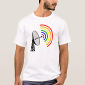 Gaydar Gay Rainbow LGBT Radar T-shirt (Voorkant)