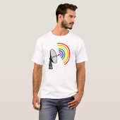 Gaydar Gay Rainbow LGBT Radar T-shirt (Voorkant volledig)