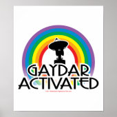 Gaydar geactiveerd poster (Voorkant)