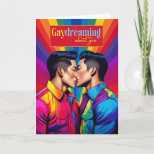Gaydreaming Aziatisch-Amerikaans homokoppel Rainbo Kaart