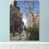 "Gaye Elise Beda", "New York City, NYC" Canvas Afdruk (Insitu (Houten vloer))