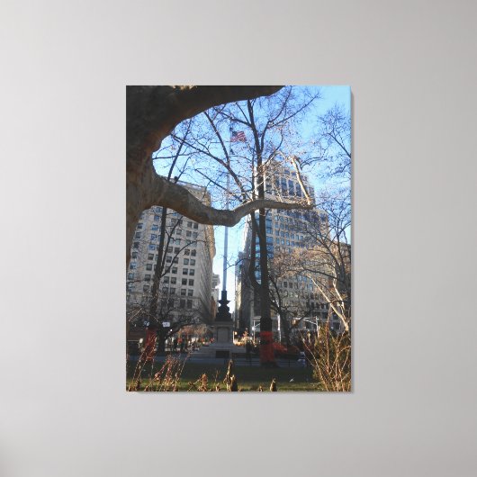 "Gaye Elise Beda", "New York City, NYC" Canvas Afdruk (Voorkant)