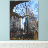 "Gaye Elise Beda", "New York City, NYC" Canvas Afdruk (Insitu (Houten vloer))