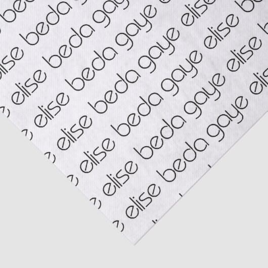 Gaye Elise Beda Tissuepapier (Detail)