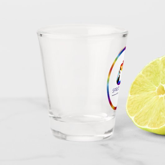 Gayest Logo Ooit Shot Glass Glas (Links)