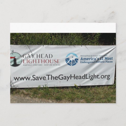 Gayhead-vuurtorenpostkaart Briefkaart (Voorkant)