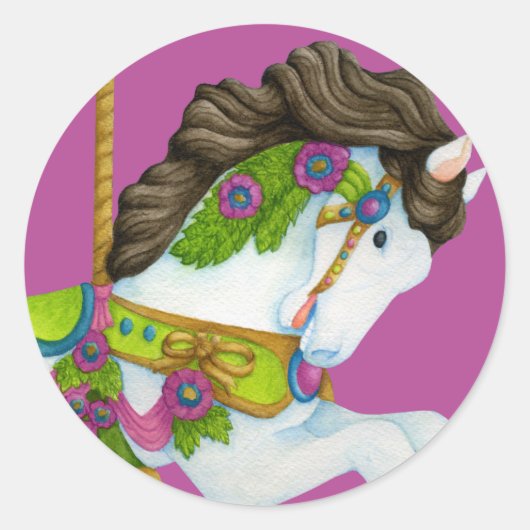 Gayle Carrousel Paard Sticker (Voorkant)