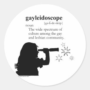 GAYLEIDOSCOOP RONDE STICKER