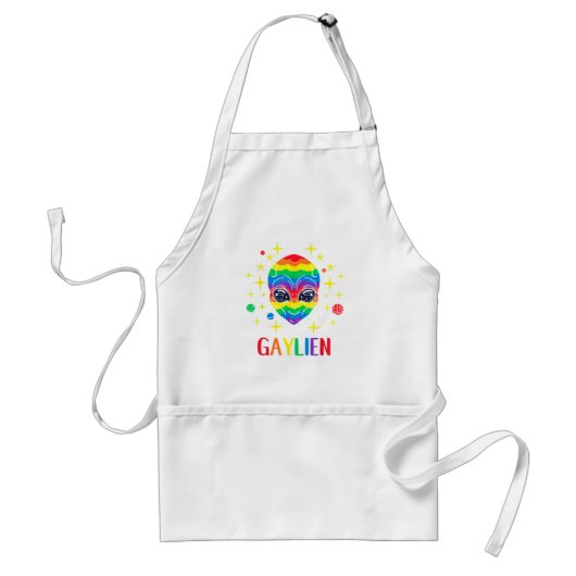 Gaylien Gay Pride Standaard Schort (Voorkant)