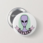 Gaylien [PIN] Ronde Button 5,7 Cm (Voorkant /achterkant)