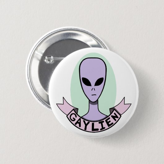 Gaylien [PIN] Ronde Button 5,7 Cm (Voorkant /achterkant)
