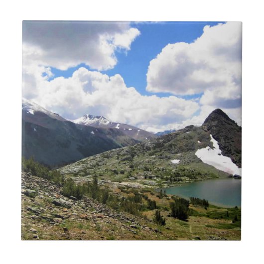 Gaylor meren, Tioga Pass, Yosemite, CA Tegeltje (Voorkant)