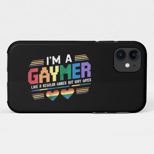 Gaymer als een gewone gamer maar way gayer gamer Case-Mate iPhone case (Achterkant (horizontaal))