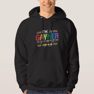 Gaymer als een gewone gamer maar way gayer gamer hoodie
