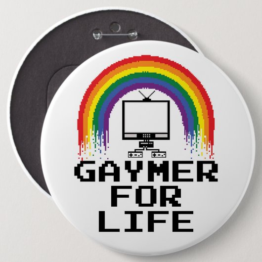 Gaymer for Life Button (Voorkant /achterkant)